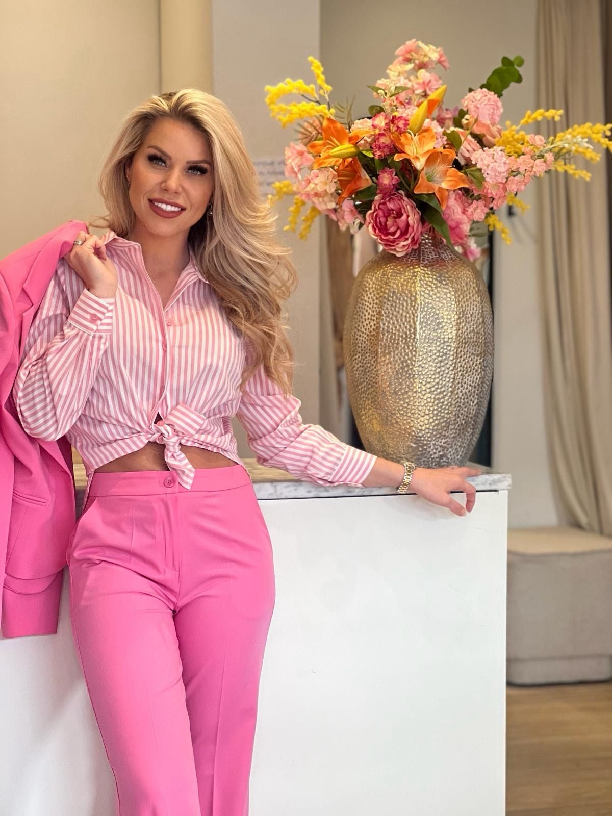 Broek CTN pink