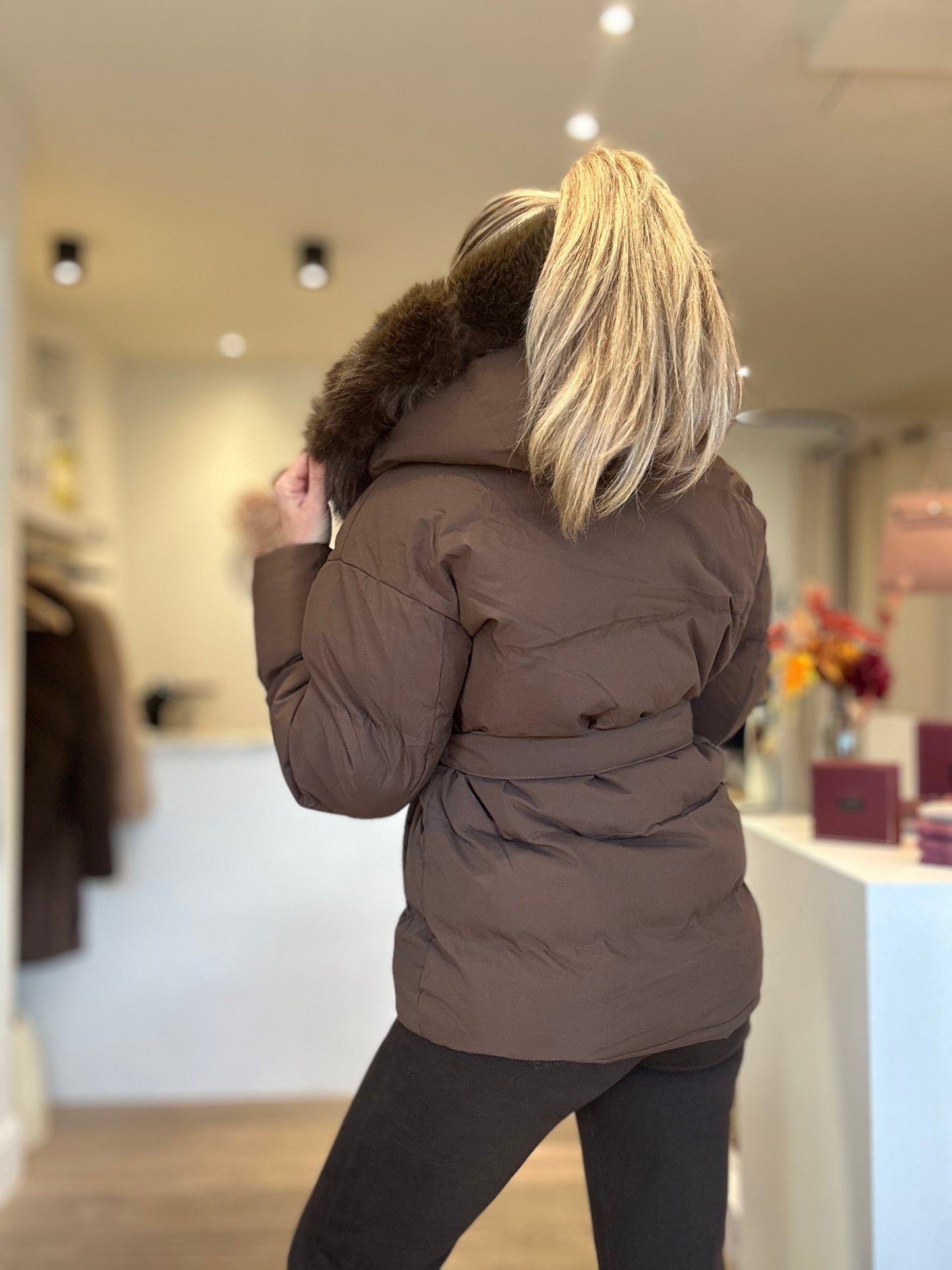 Chocolate winter jacket