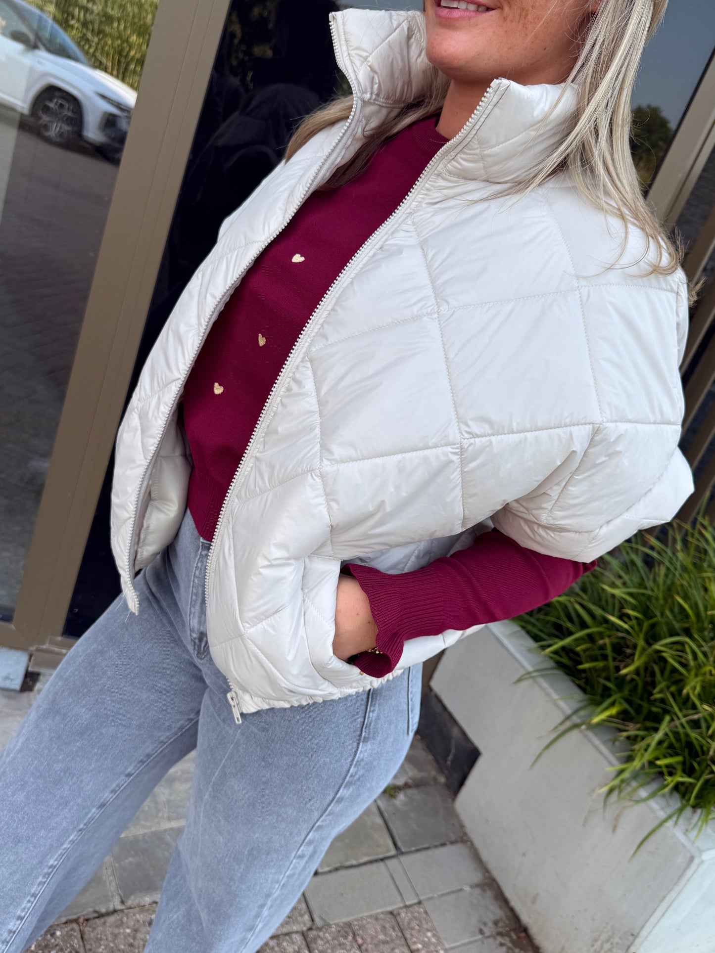 Bodywarmer beige