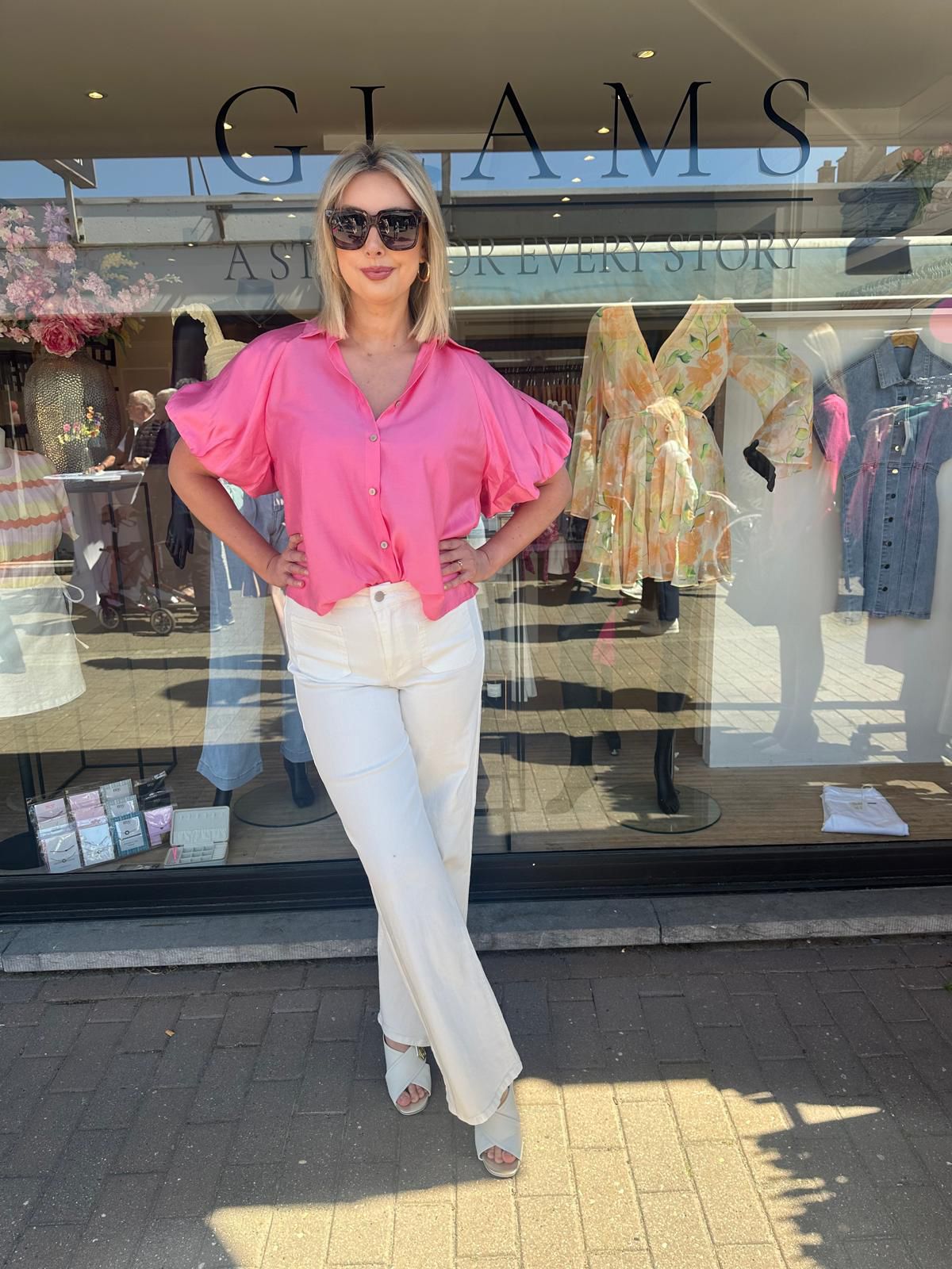 Blouse pofmouw
