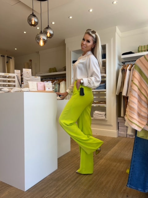 BROEK LIME GREEN