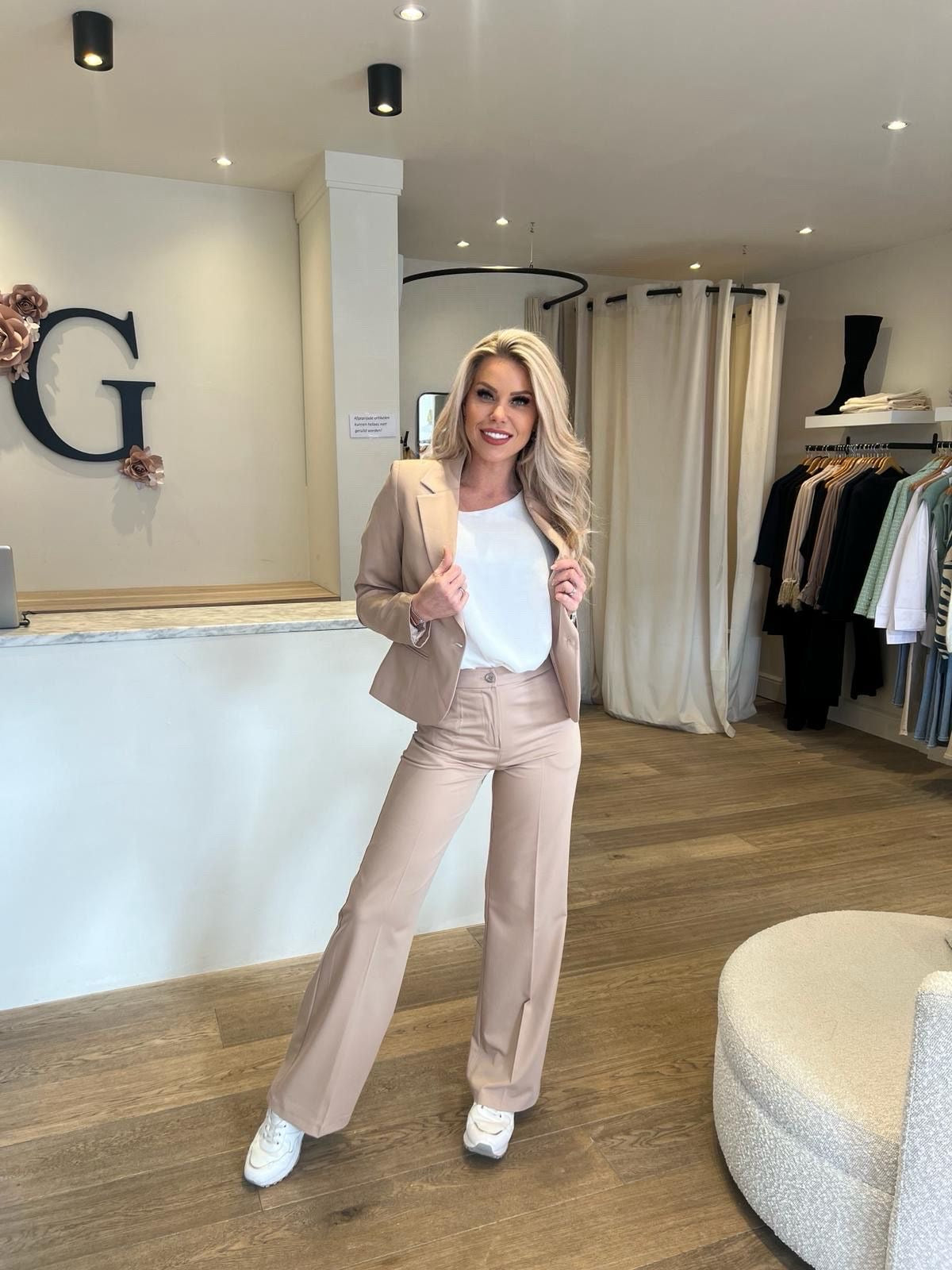 Broek CTN beige
