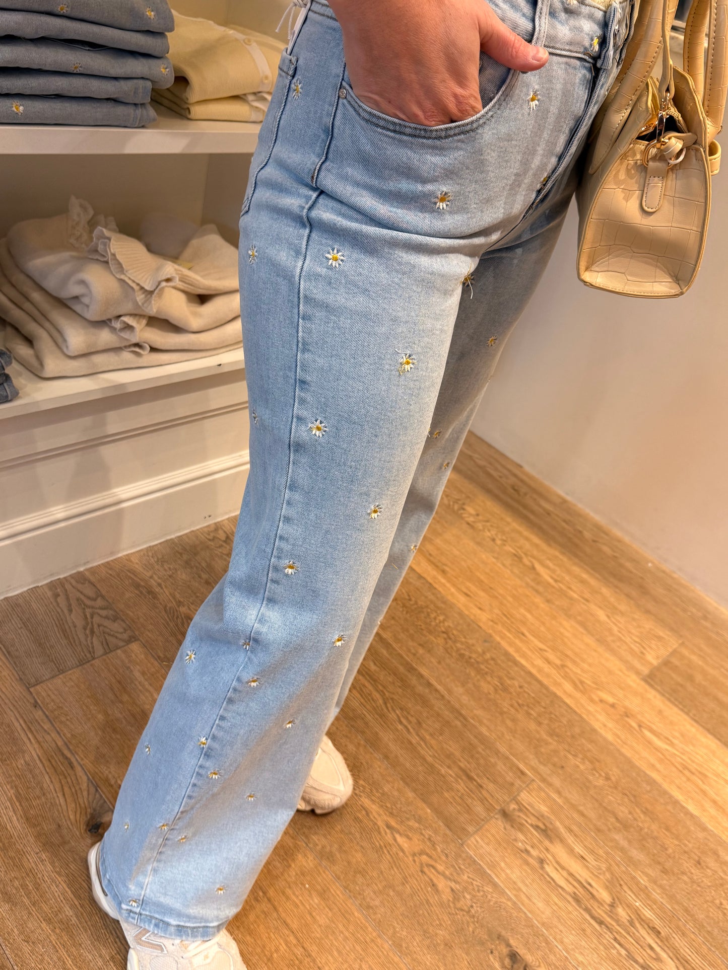 Jeans flowers
