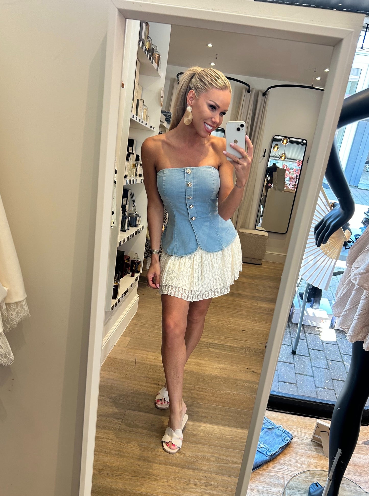 Denim top