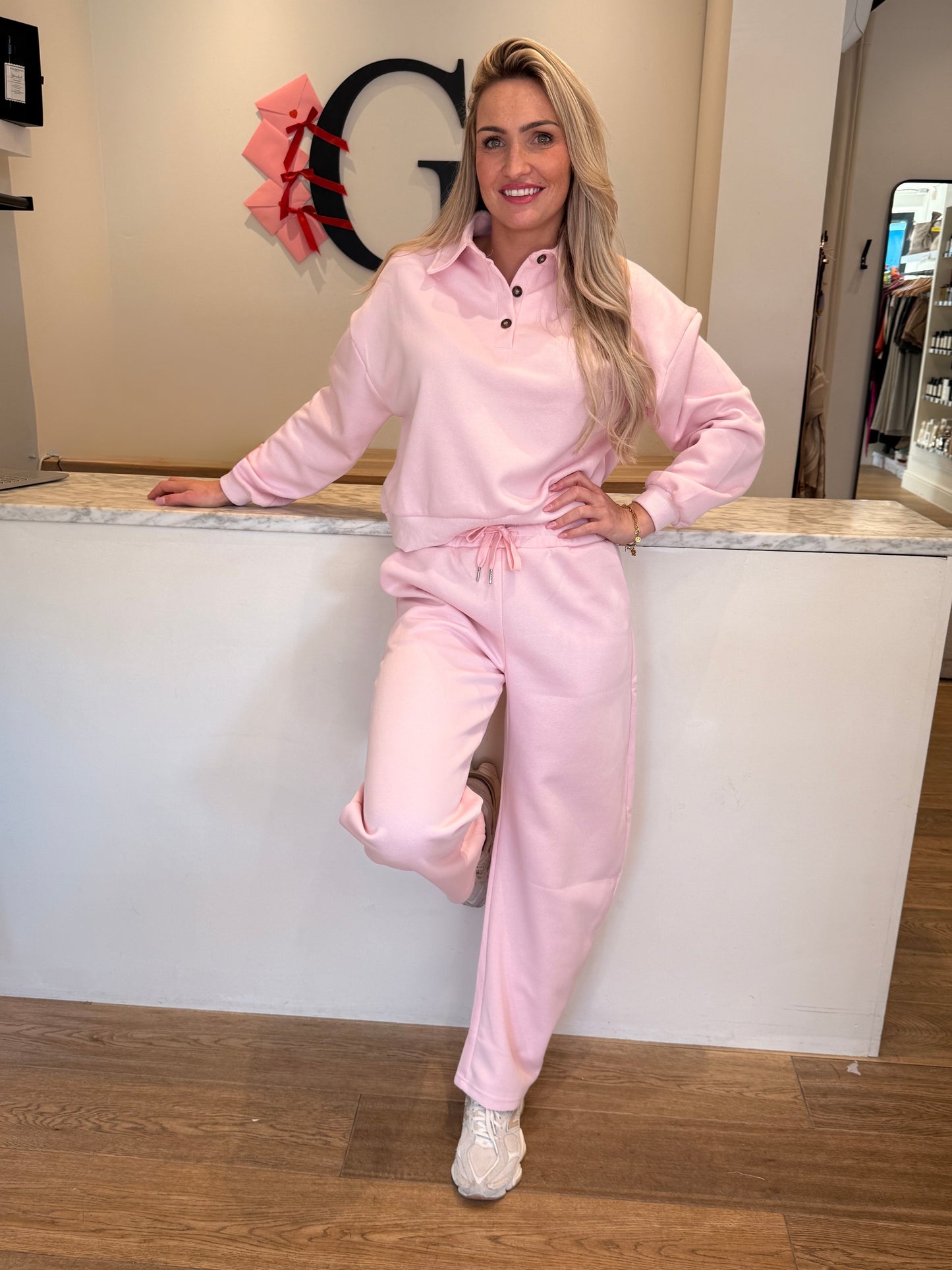 Comfy set roze