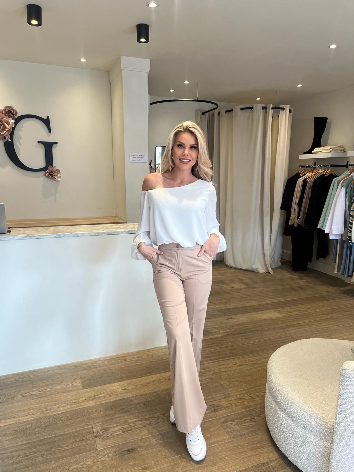 Broek CTN beige