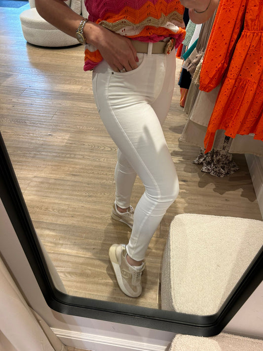 Witte skinny broek Toxik