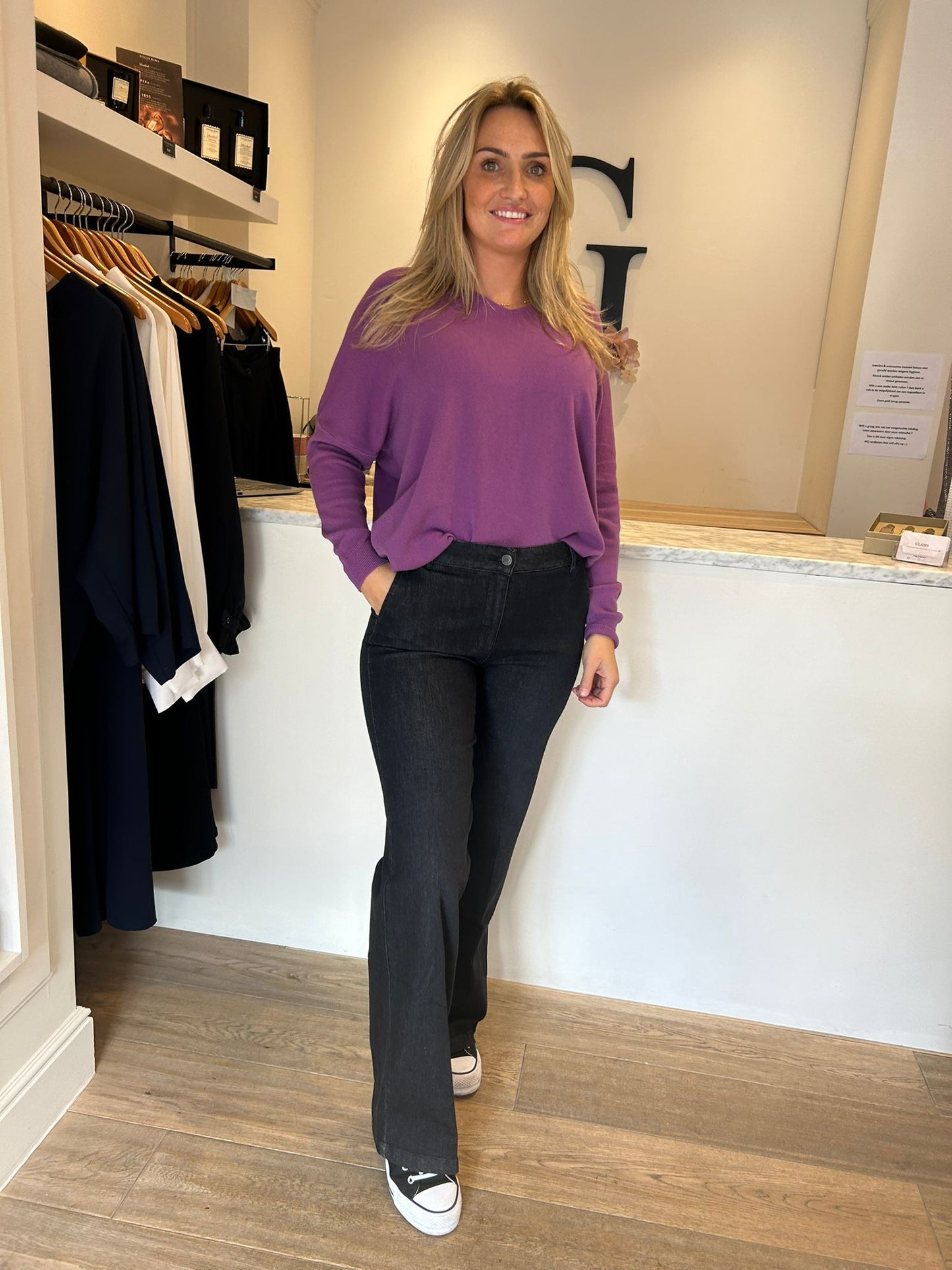 BLACK ROSE PULL MANZA AUBERGINE
