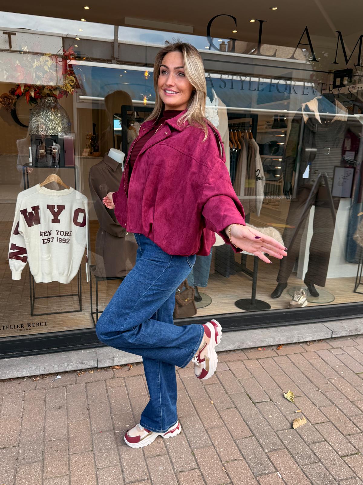 Suède oversized jacket