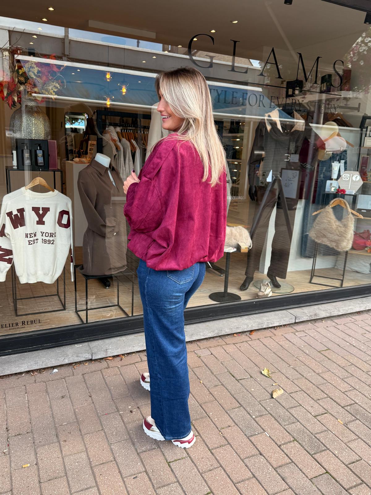 Suède oversized jacket