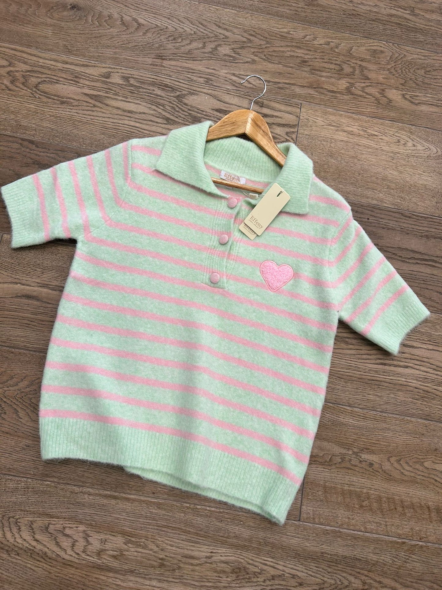 Knitwear polo green