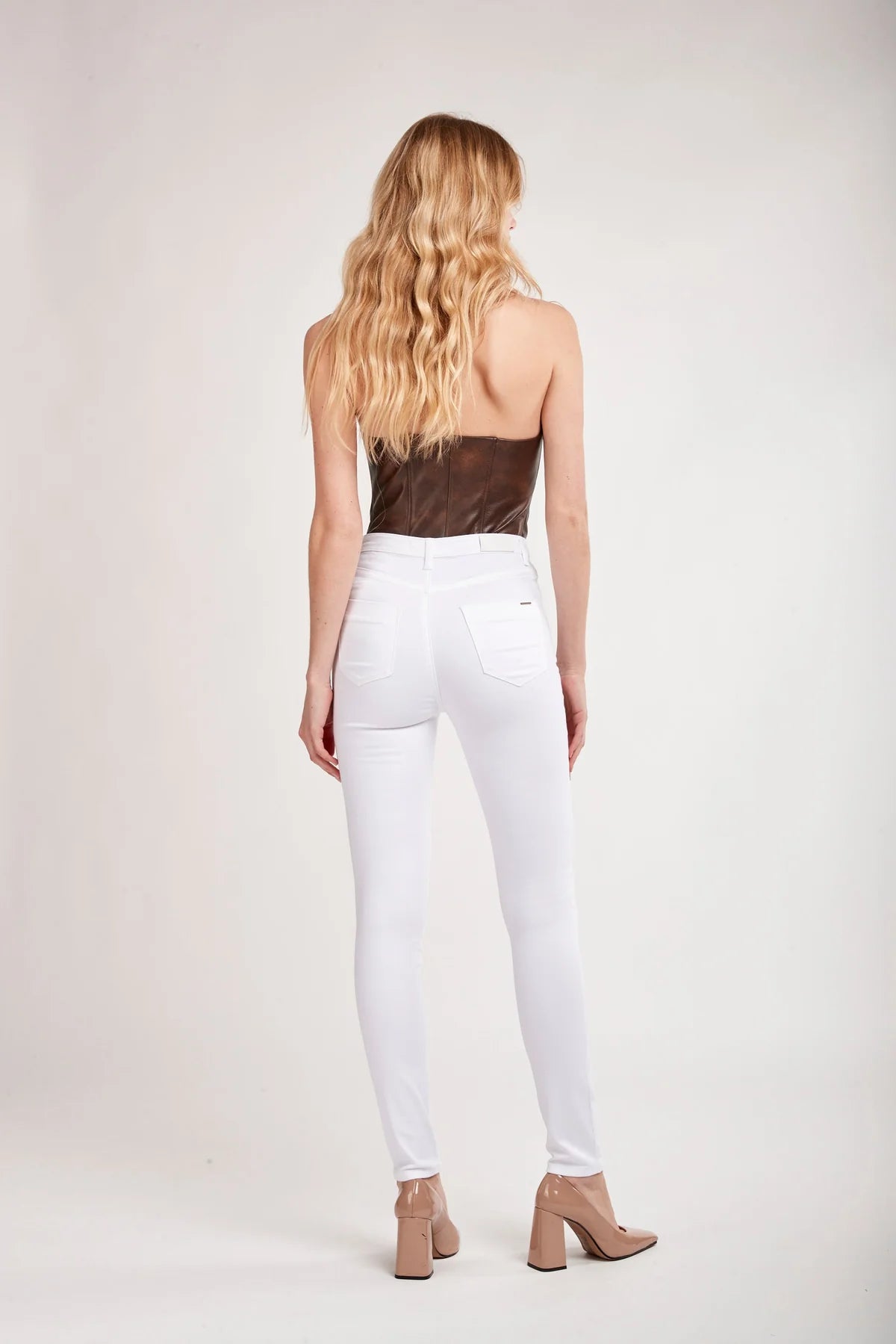 Witte skinny broek Toxik